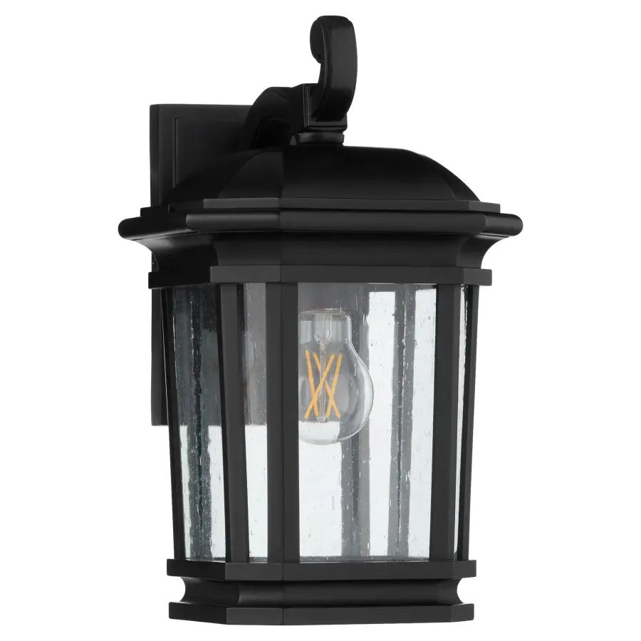 Murphy 1-Light 7" Outdoor Lantern in Matte Black - Image 1