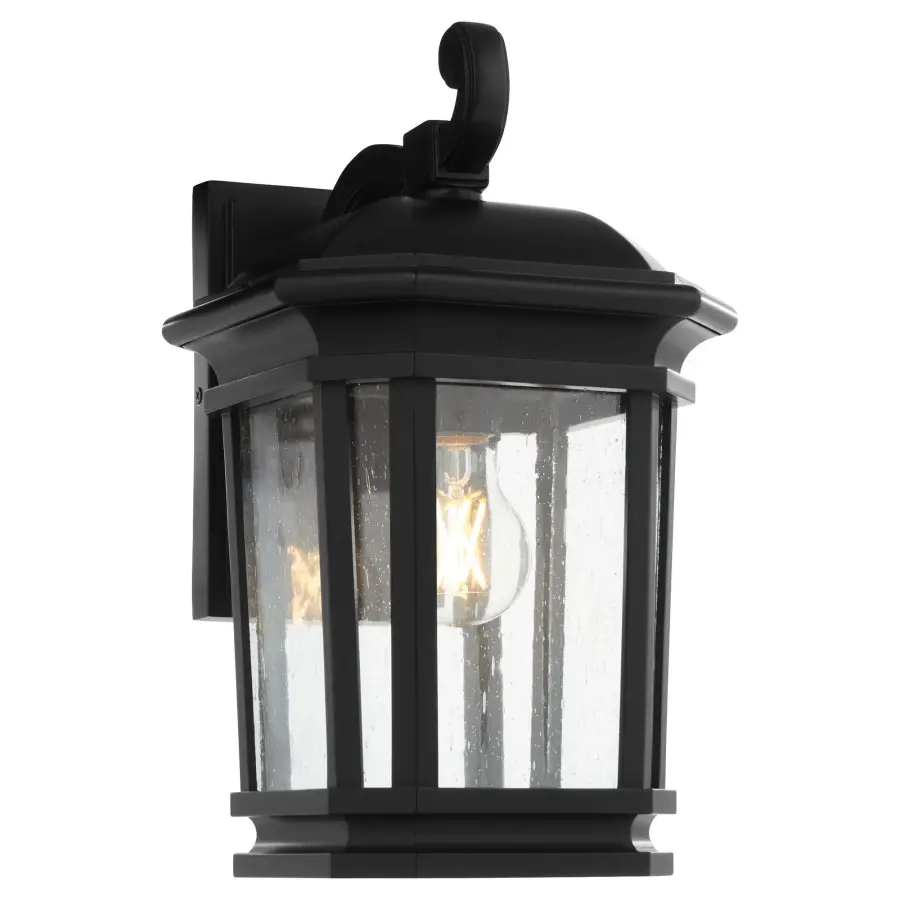 Murphy 8" Outdoor Wall Lantern in Matte Black - Image 2