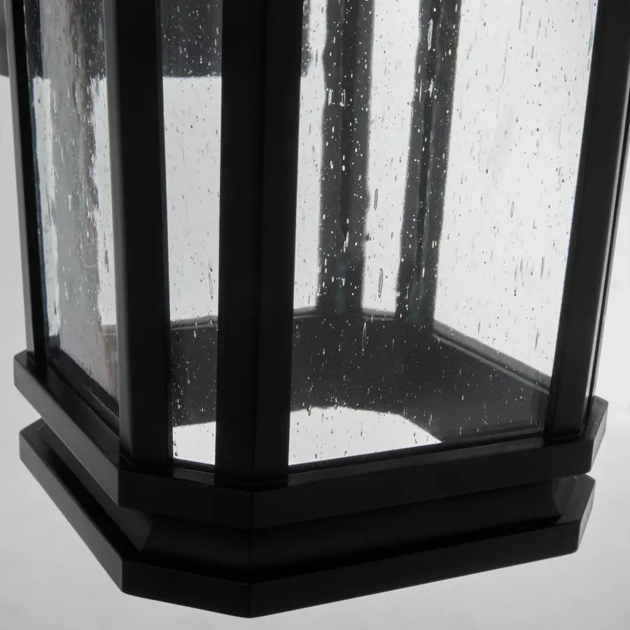 Murphy 8" Outdoor Wall Lantern in Matte Black - Image 3