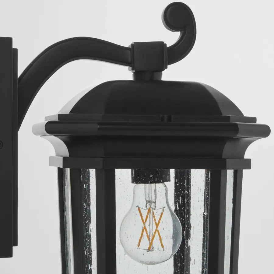 Murphy 8" Outdoor Wall Lantern in Matte Black - Image 4