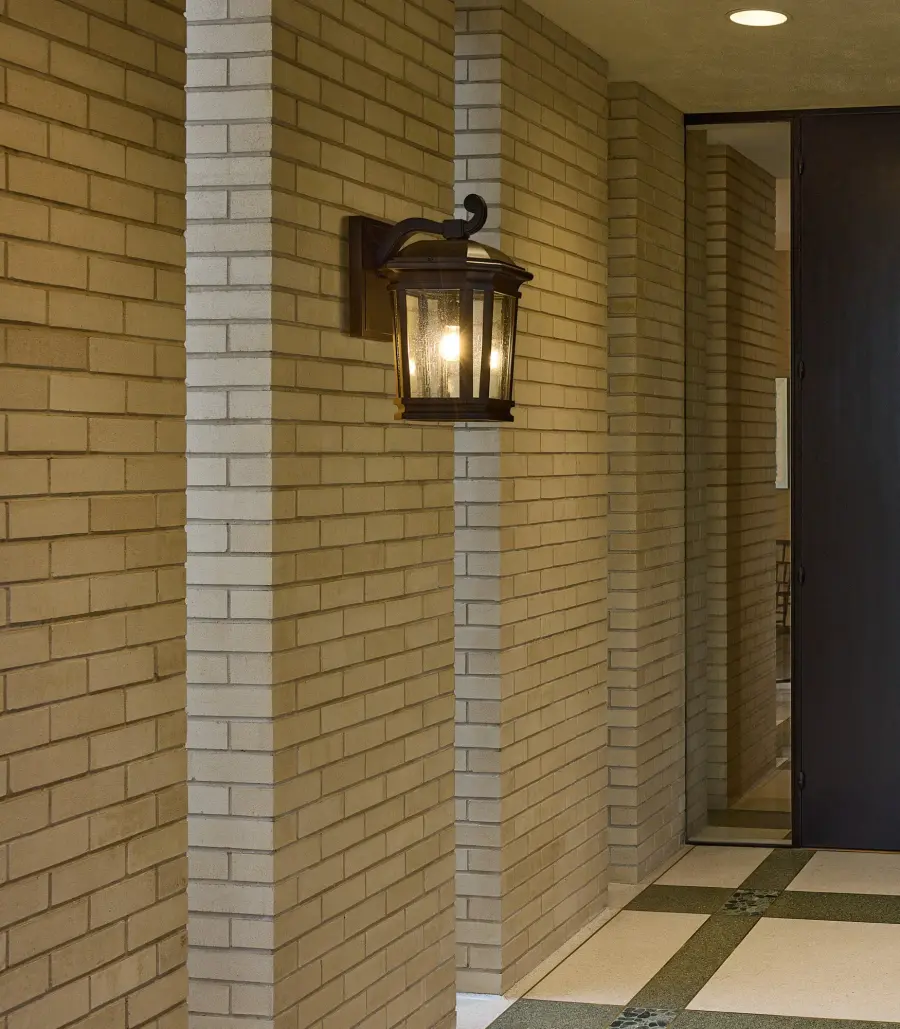 Murphy 8" Outdoor Wall Lantern in Matte Black - Image 6