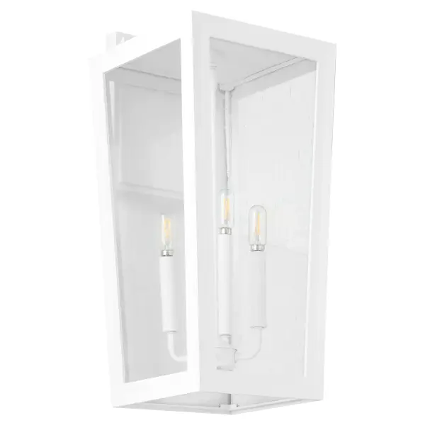 Bravo 22" Outdoor Wall Lantern in White - Image 1