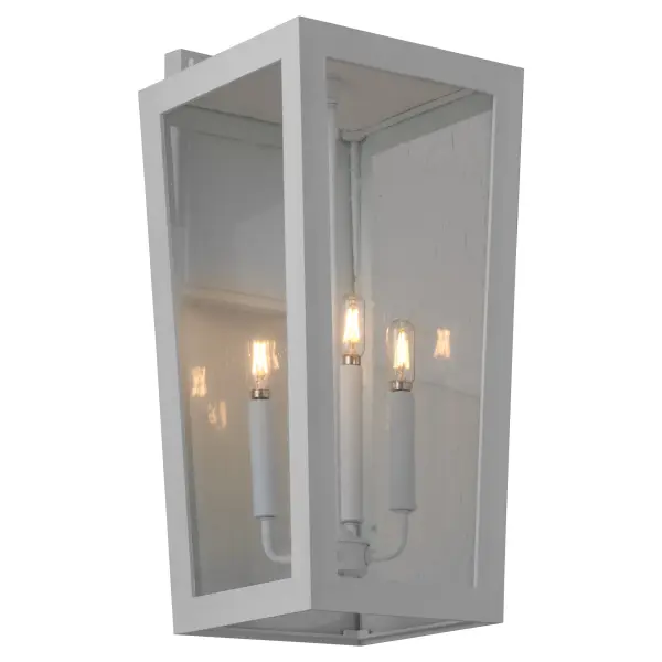 Bravo 22" Outdoor Wall Lantern in White - Image 2