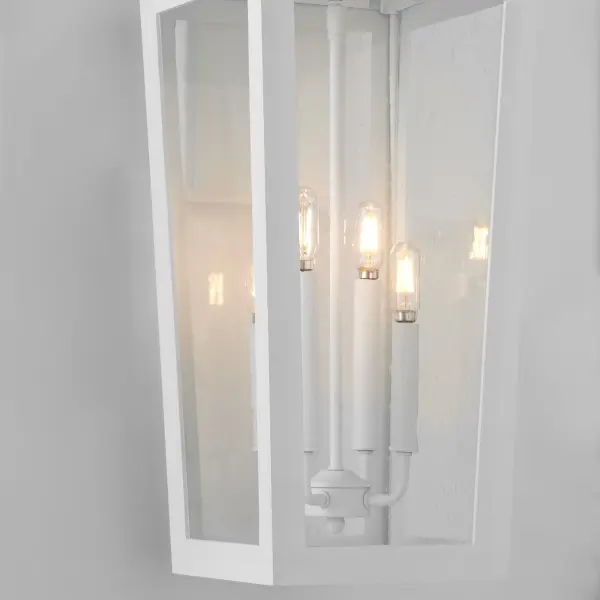 Bravo 22" Outdoor Wall Lantern in White - Image 3