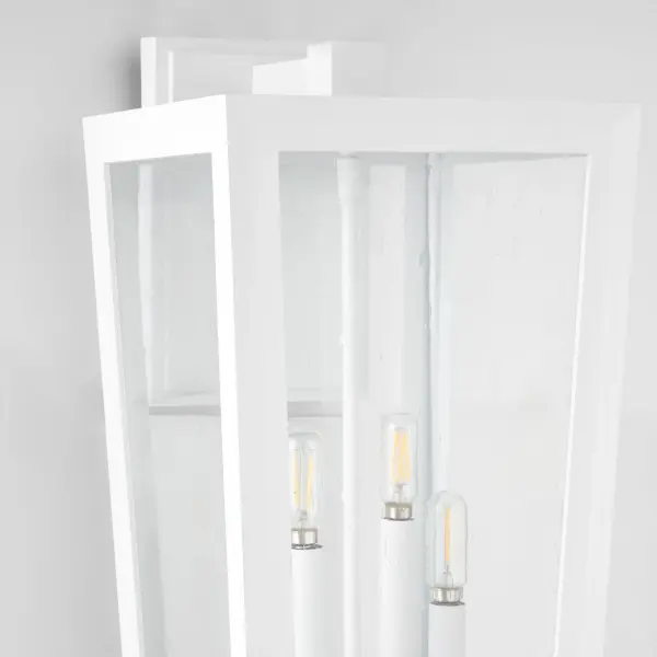 Bravo 22" Outdoor Wall Lantern in White - Image 4