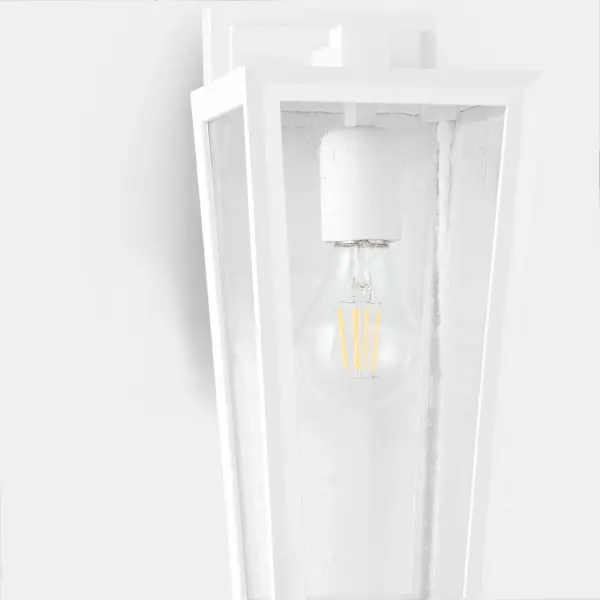 Bravo 12" Outdoor Wall Lantern in White - Image 4