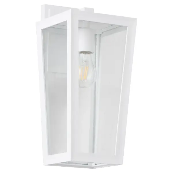 Bravo 15" Outdoor Wall Lantern in White - Image 1