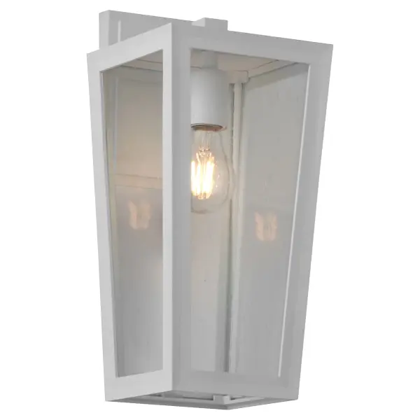 Bravo 15" Outdoor Wall Lantern in White - Image 2
