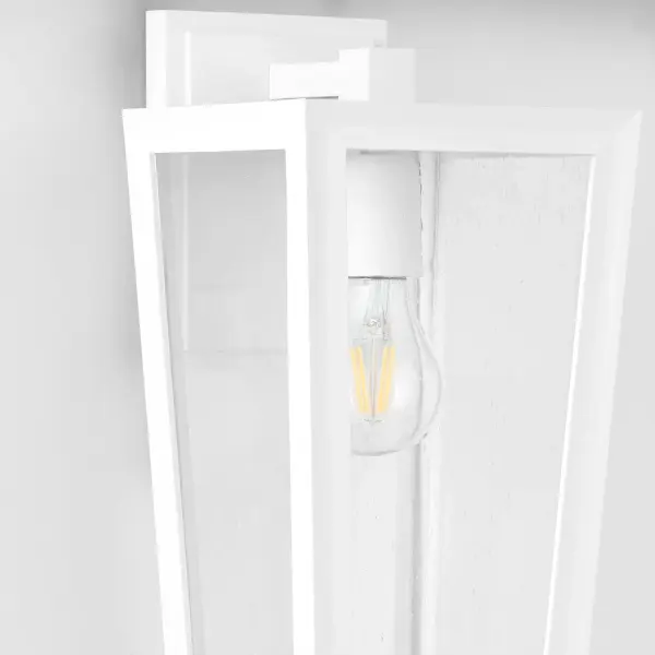 Bravo 15" Outdoor Wall Lantern in White - Image 3