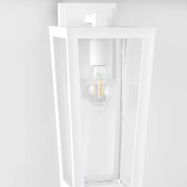 Bravo 15" Outdoor Wall Lantern in White - Image 5