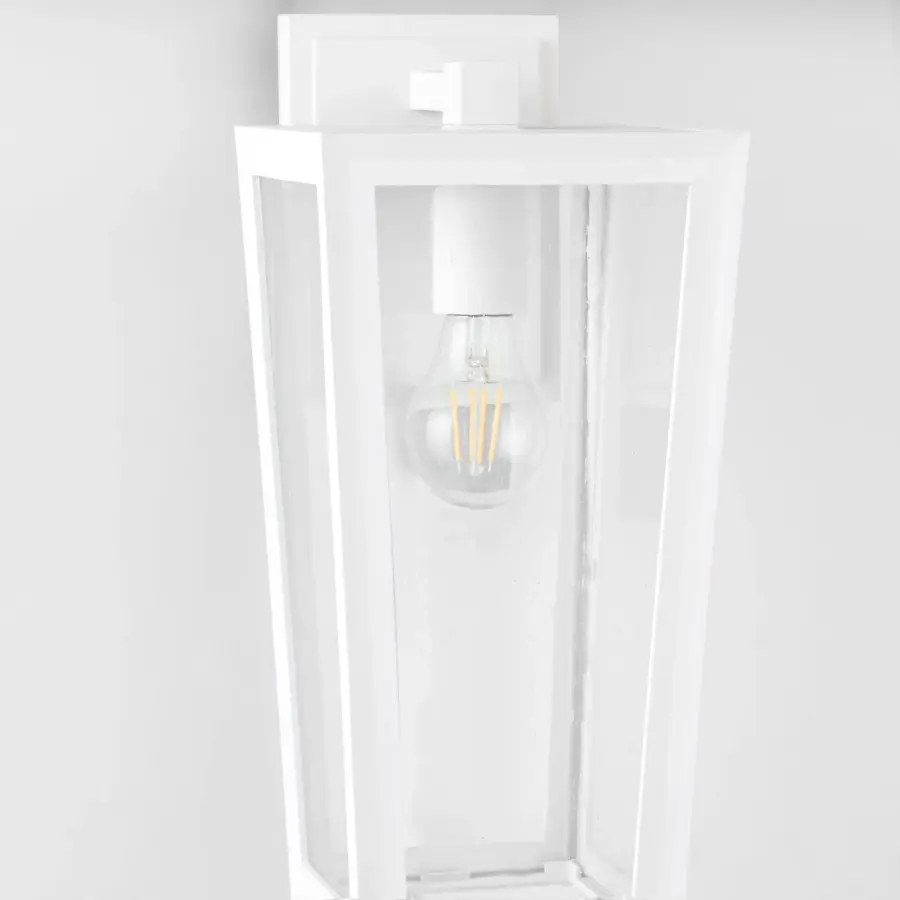 Bravo 15" Outdoor Wall Lantern in White - Image 5