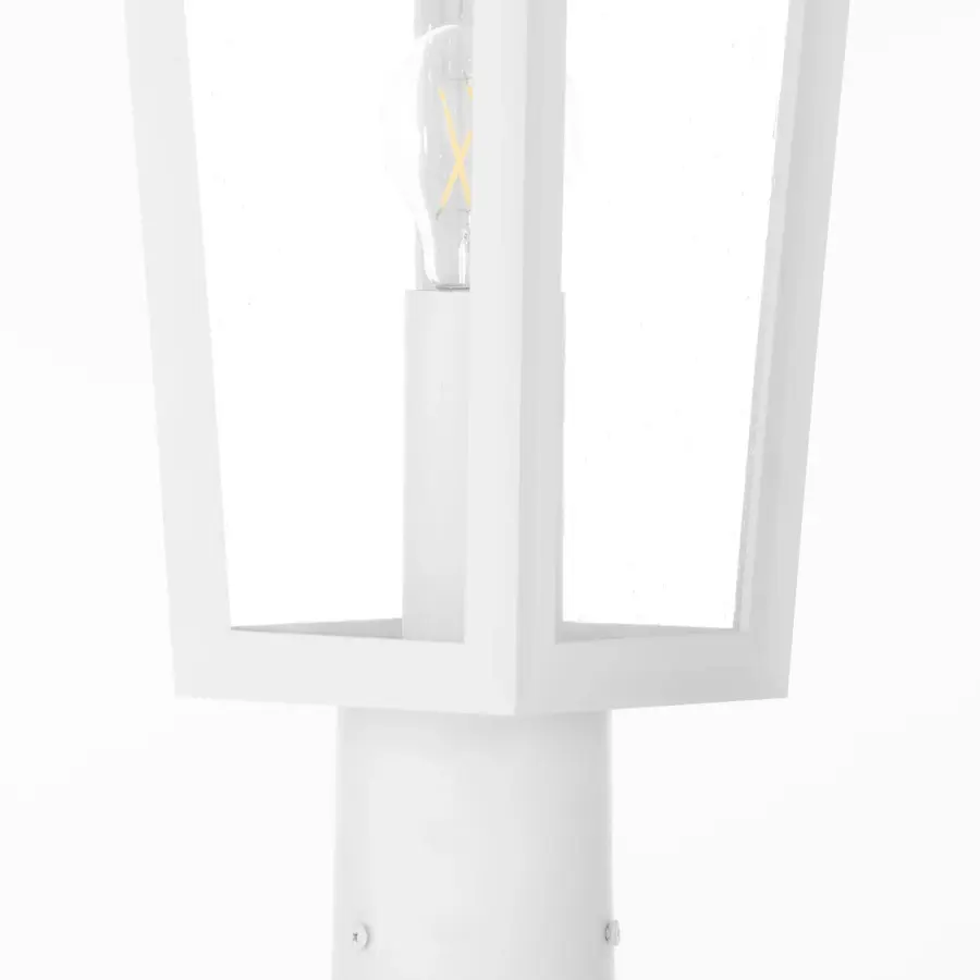 Bravo Outdoor Post Lantern in White - Image 4