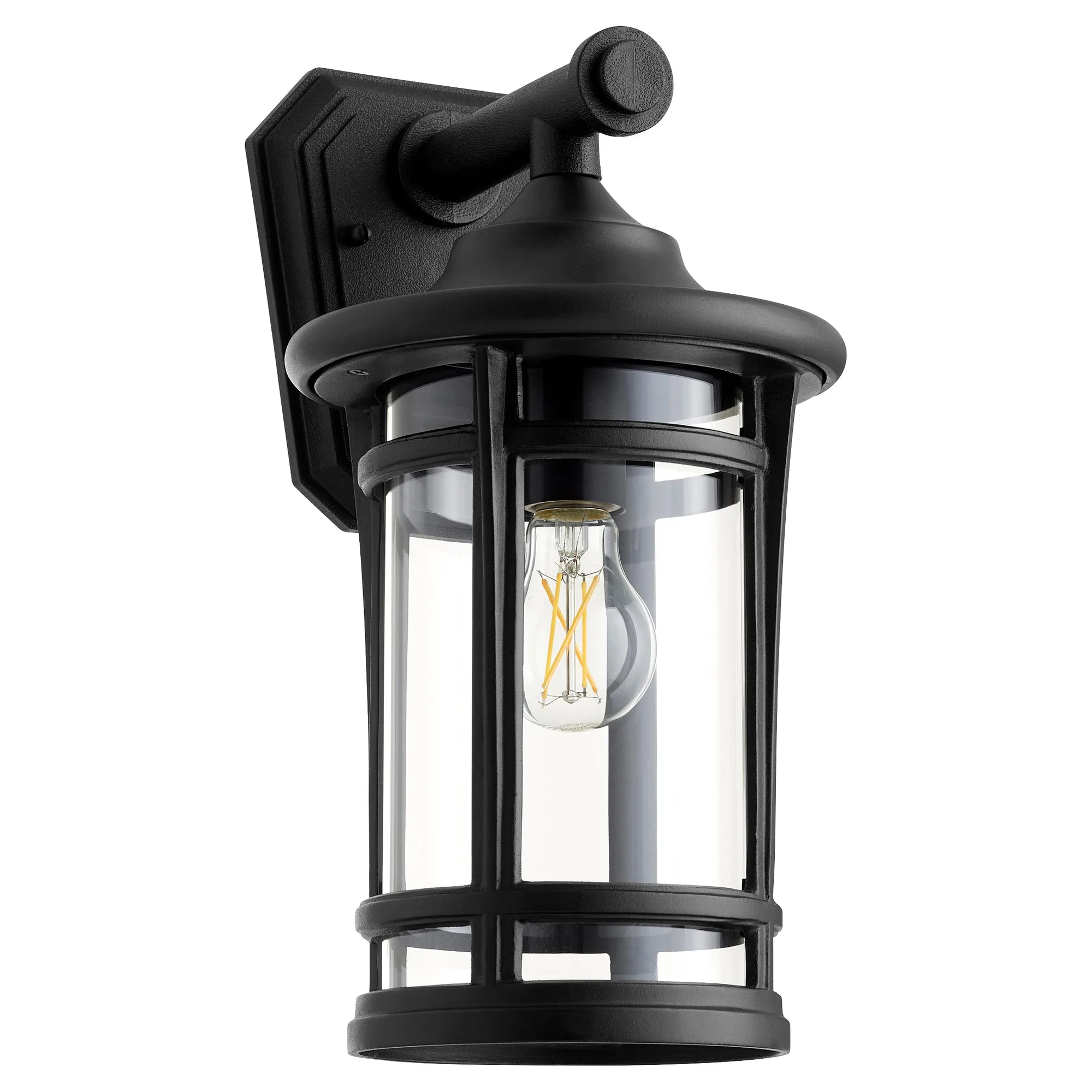 Haley 15" Outdoor Wall Lantern in Noir
