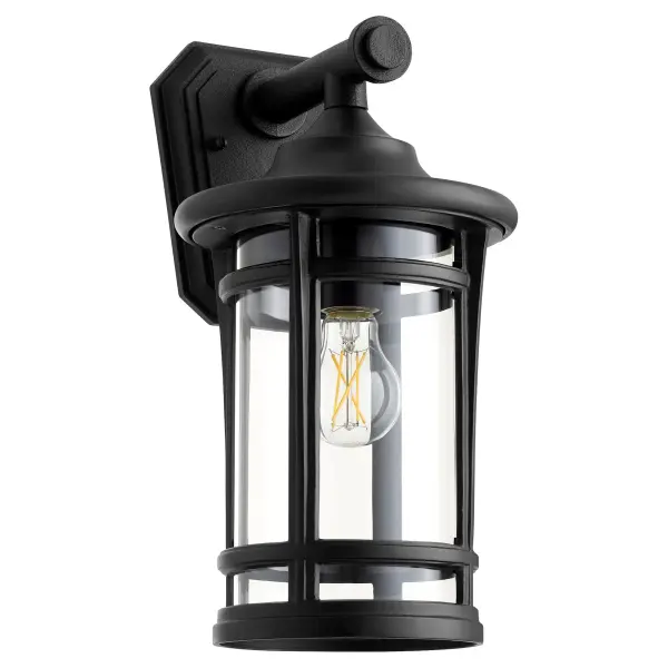 Haley 15" Outdoor Wall Lantern in Noir - Image 1