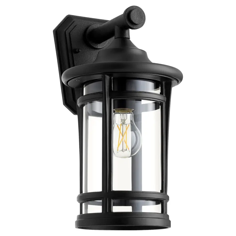 Haley 15" Outdoor Wall Lantern in Noir - Image 1