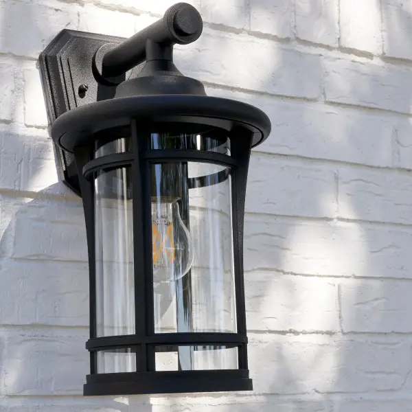 Haley 15" Outdoor Wall Lantern in Noir - Image 4