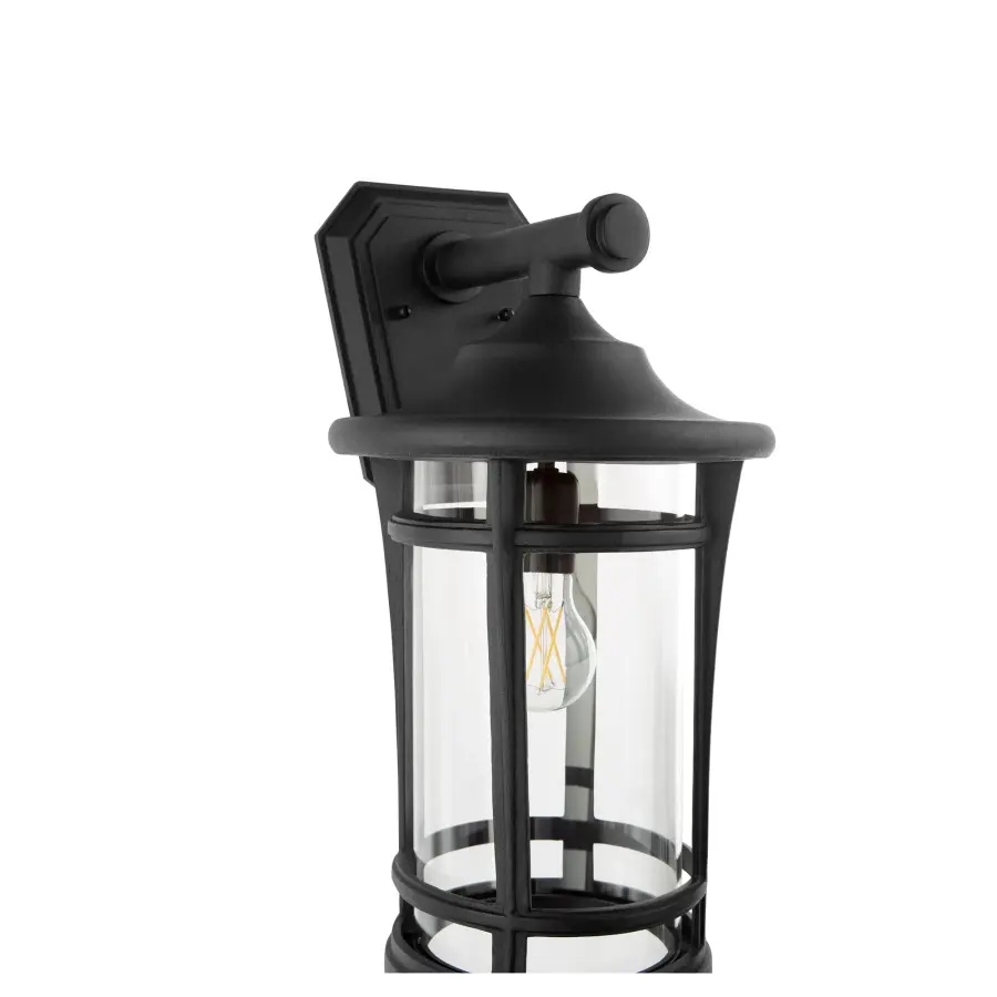 Haley 18" Outdoor Wall Lantern in Noir - Image 2