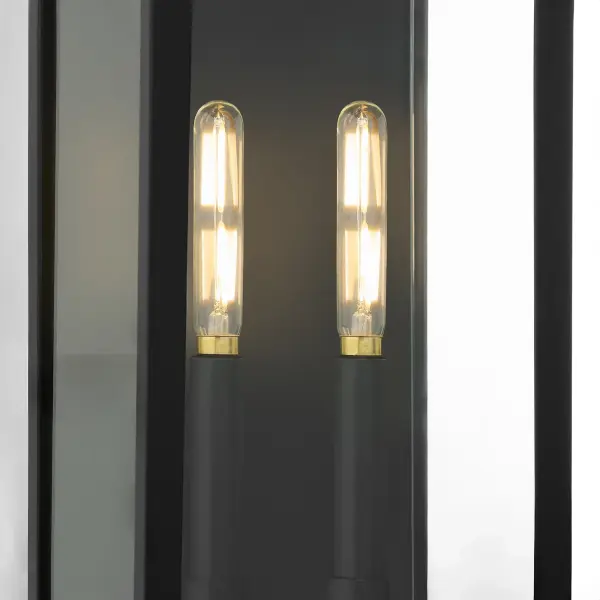 Rossi 20" Outdoor Lantern in Matte Black - Image 3