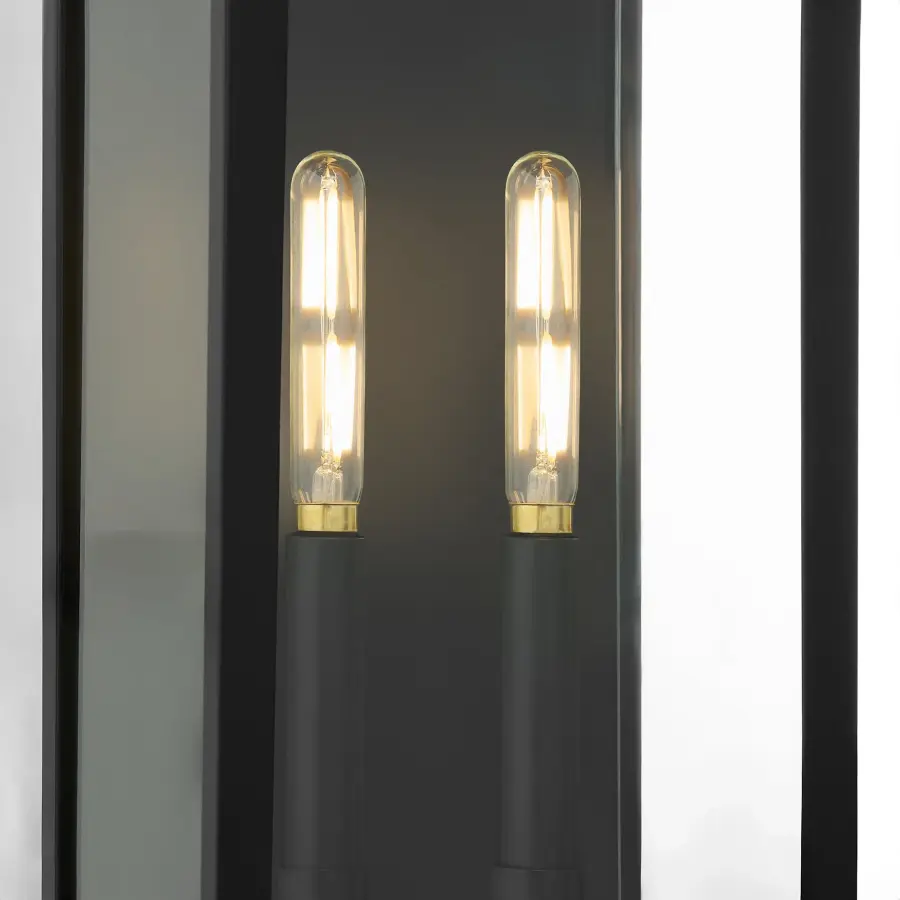 Rossi 20" Outdoor Lantern in Matte Black - Image 3