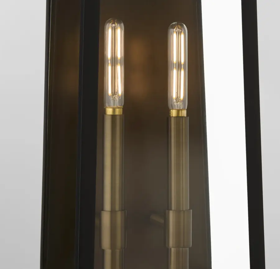 Rossi 20" Outdoor Lantern in Matte Black - Image 3