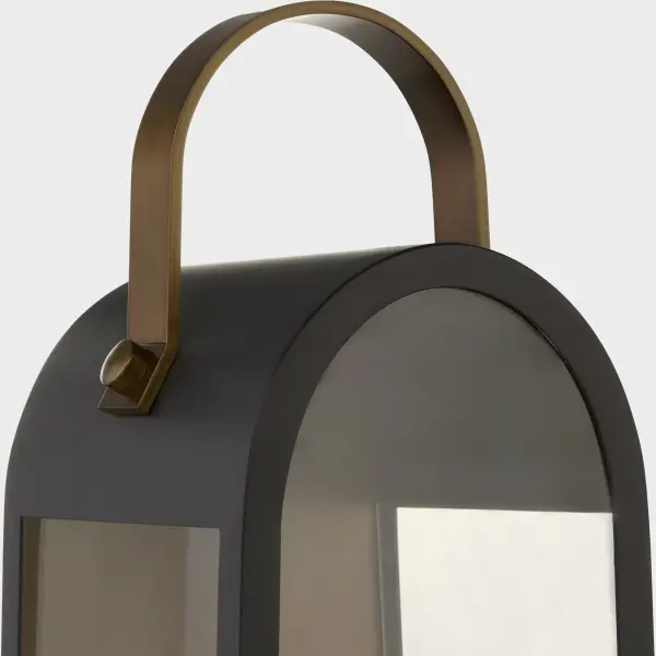 Rossi 20" Outdoor Lantern in Matte Black - Image 4