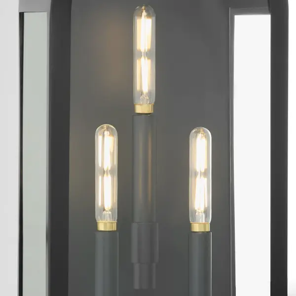 Rossi 25" Outdoor Lantern in Matte Black - Image 3
