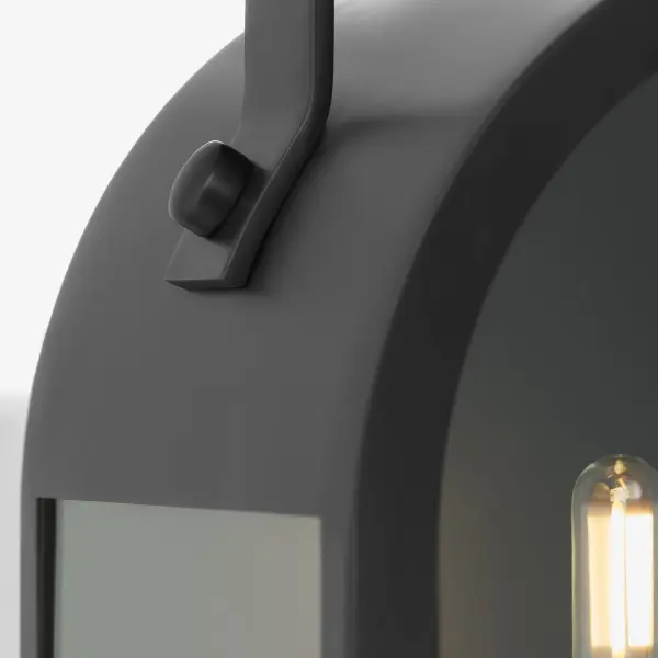Rossi 25" Outdoor Lantern in Matte Black - Image 4