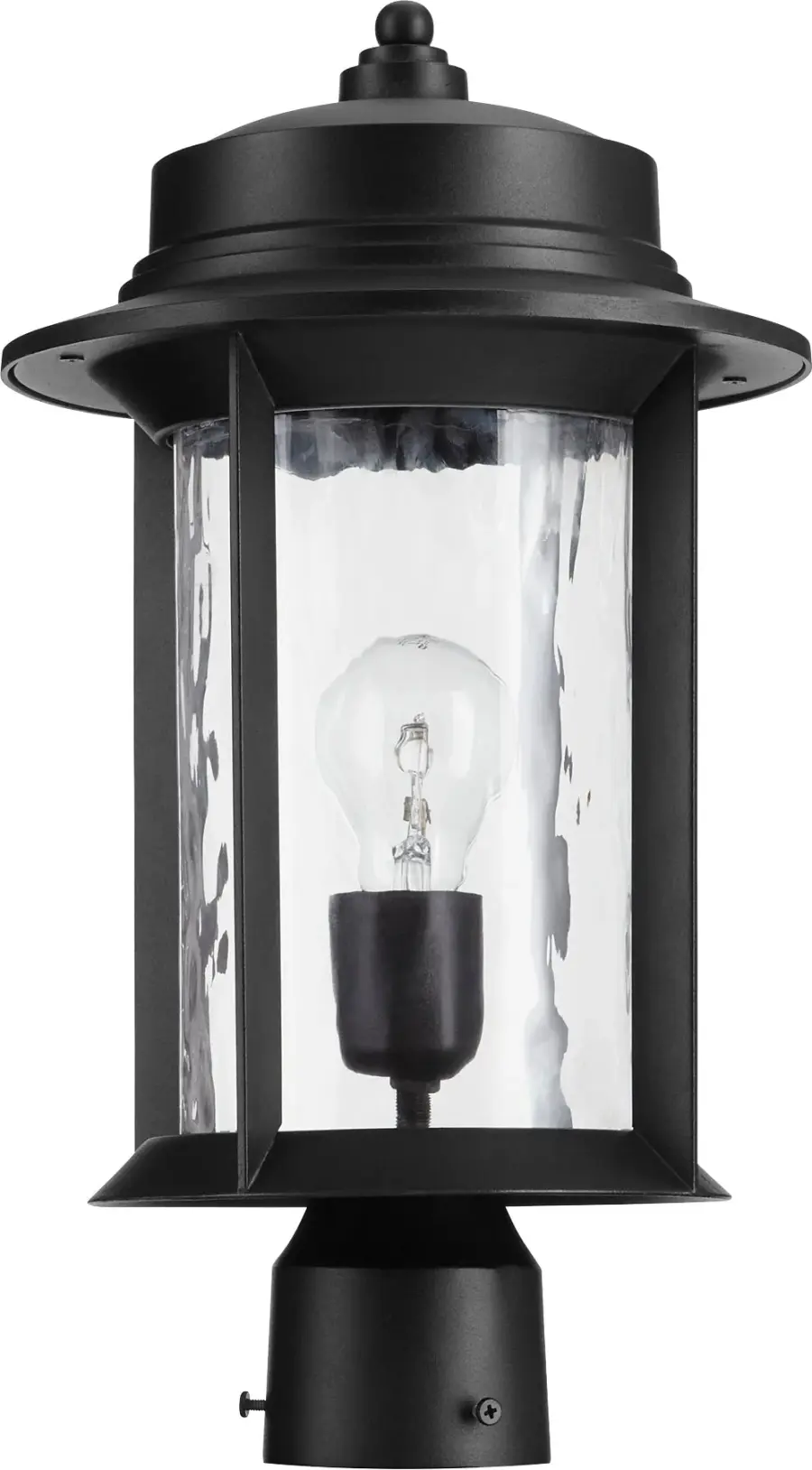 Charter Black Transitional Outdoor Post Light