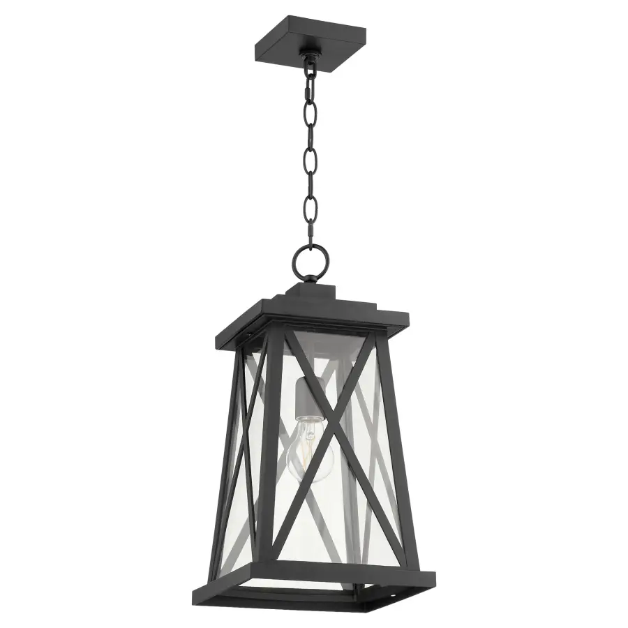 Artesno 16" Outdoor Pendant in Textured Black - Image 1