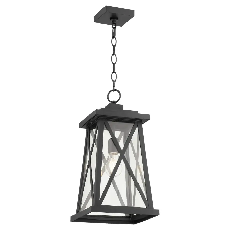 Artesno 16" Outdoor Pendant in Textured Black - Image 2