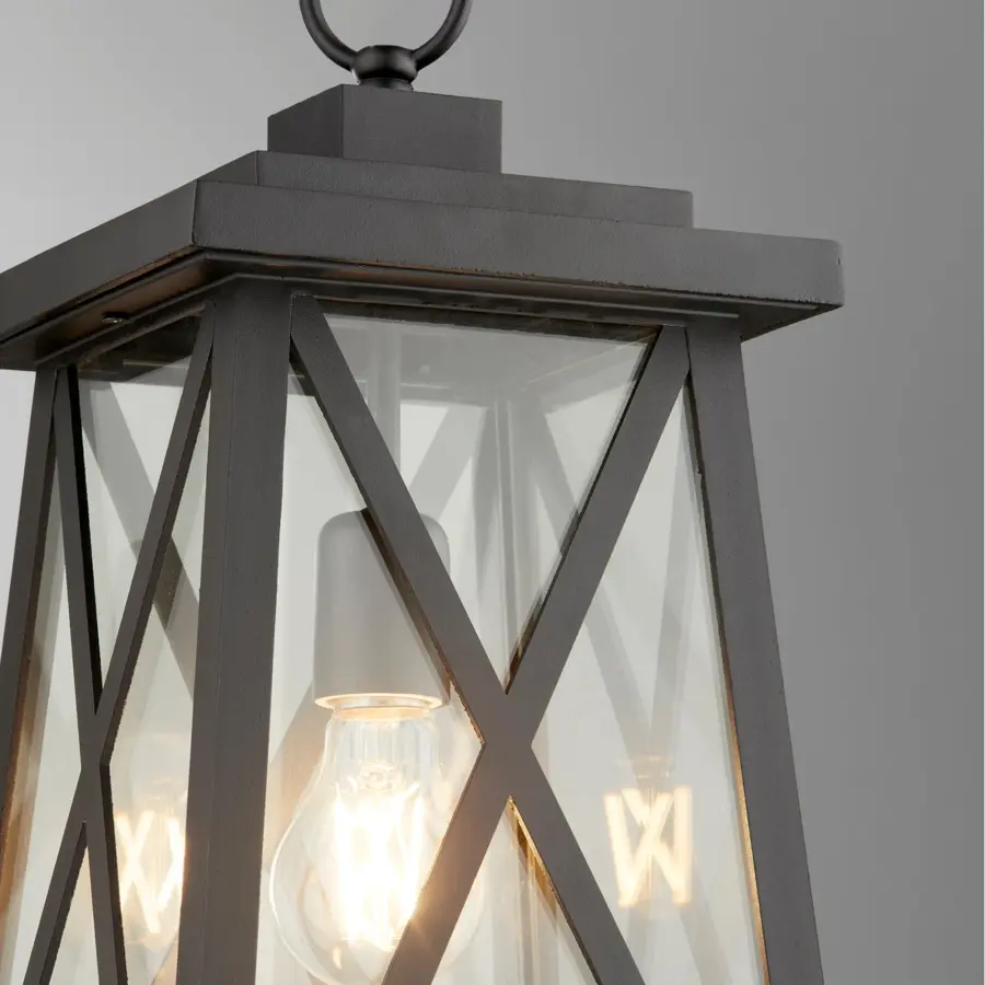 Artesno 16" Outdoor Pendant in Textured Black - Image 4