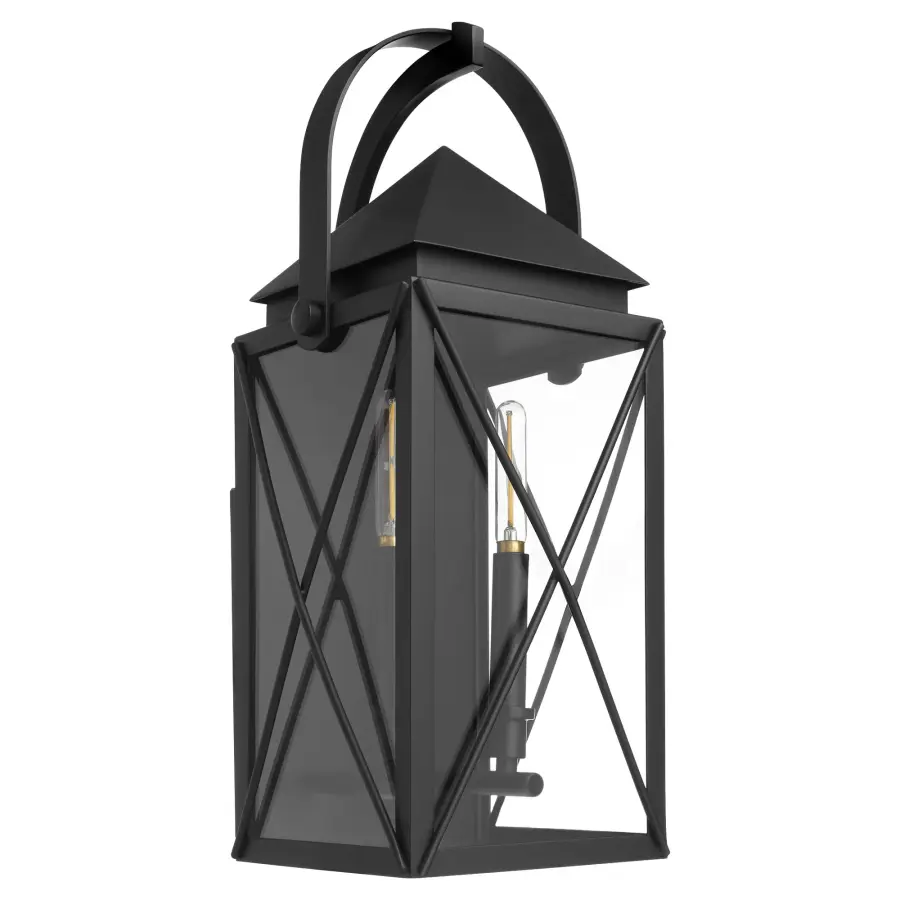 Mystic 20" Outdoor Wall Lantern in Matte Black - Image 1