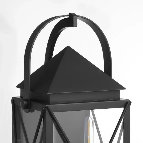 Mystic 20" Outdoor Wall Lantern in Matte Black - Image 3