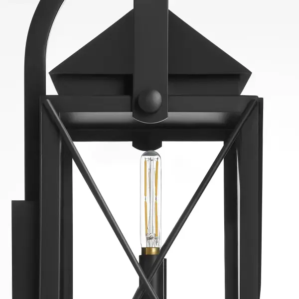 Mystic 20" Outdoor Wall Lantern in Matte Black - Image 4