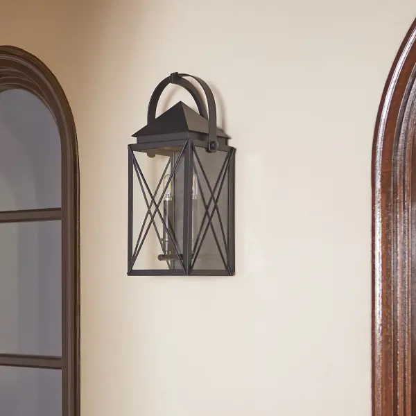 Mystic 20" Outdoor Wall Lantern in Matte Black - Image 5