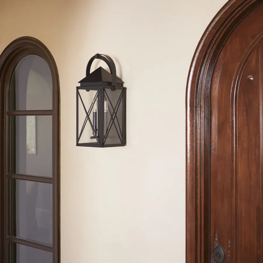 Mystic 20" Outdoor Wall Lantern in Matte Black - Image 6