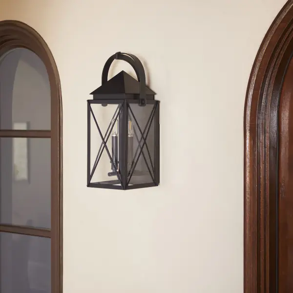 Mystic 20" Outdoor Wall Lantern in Matte Black - Image 8