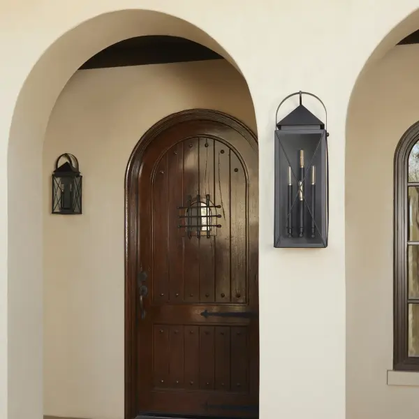 Mystic 20" Outdoor Wall Lantern in Matte Black - Image 9