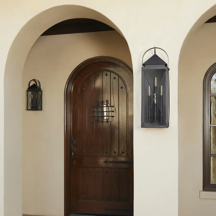 Mystic 20" Outdoor Wall Lantern in Matte Black - Image 9
