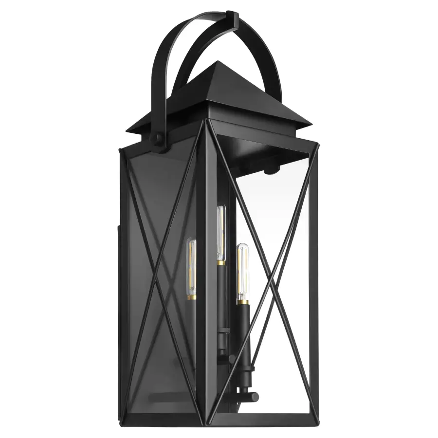 Mystic 25" Outdoor Wall Lantern in Matte Black - Image 1