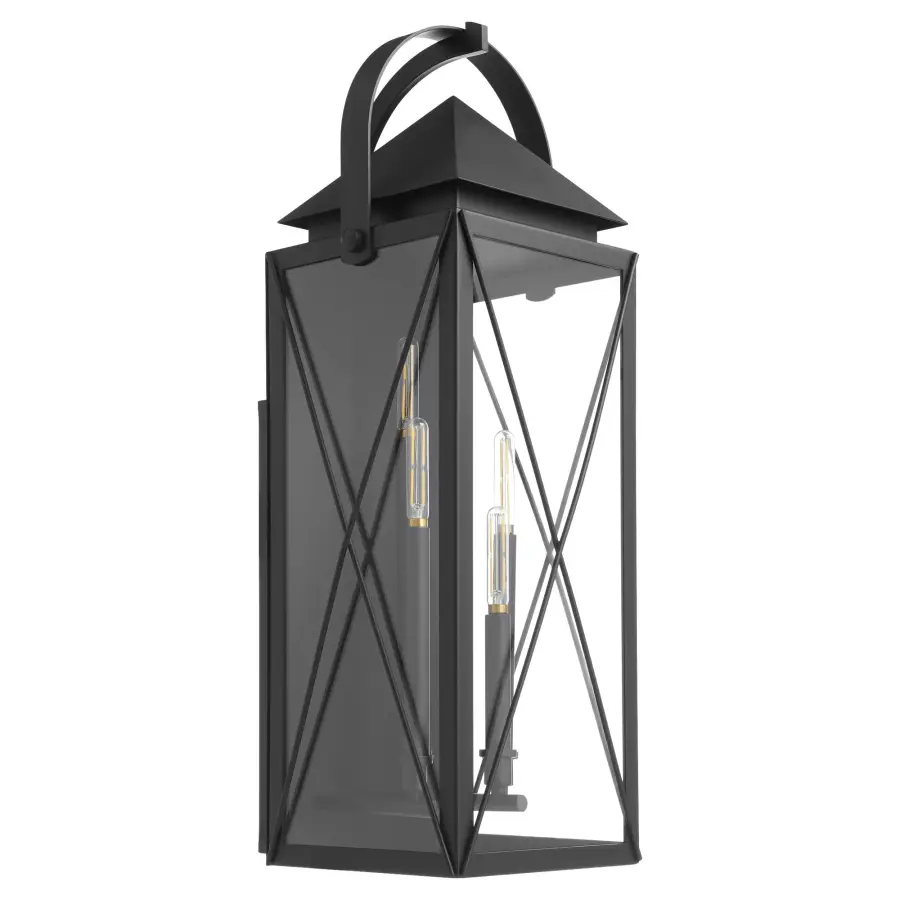 Mystic 30" 4-Light Outdoor Wall Lantern in Matte Black - Image 1
