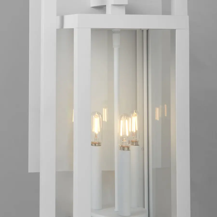 Marco 22" Outdoor Lantern in White - Image 4