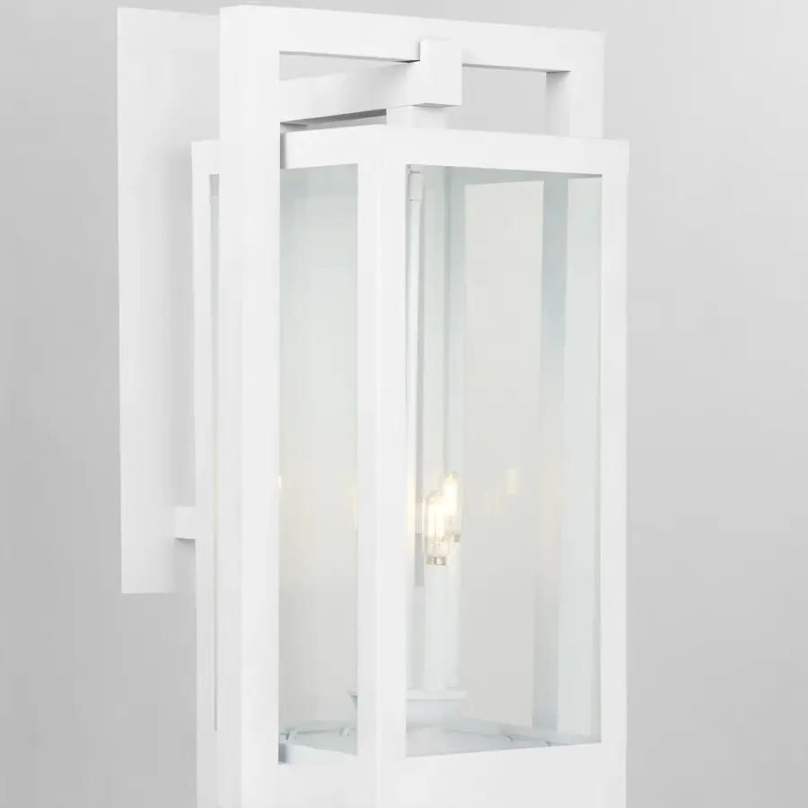 Marco 30" 4-Light Outdoor Lantern in White - Image 3