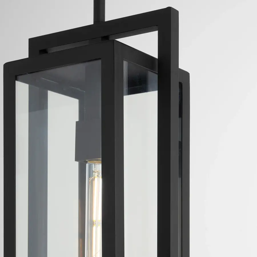 Marco 18" Outdoor Pendant in Textured Black - Image 3