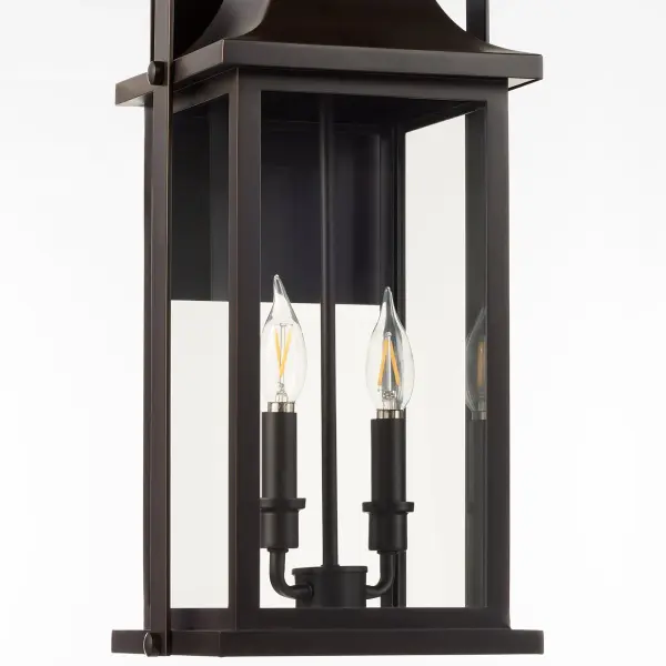 Downey 20" 2-Light Outdoor Wall Lantern in Bronze - Image 3