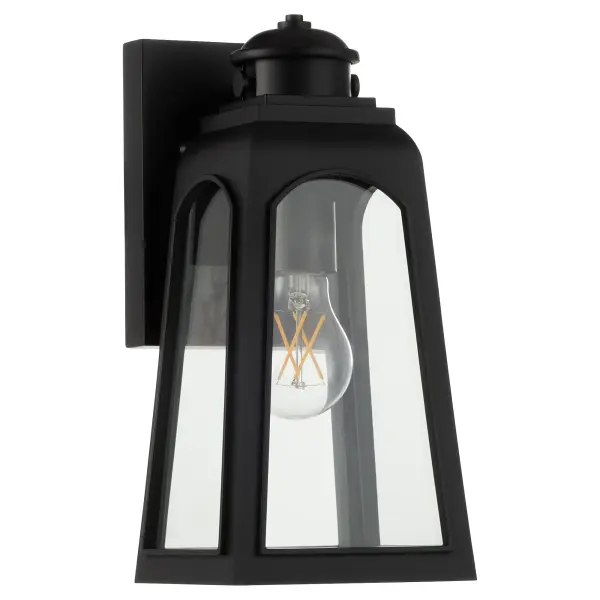 Francis 12" Outdoor Lantern in Matte Black - Image 4