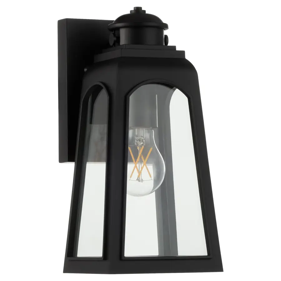 Francis 12" Outdoor Lantern in Matte Black - Image 4