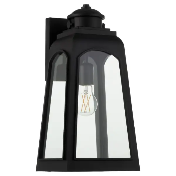 Francis 17" Outdoor Lantern in Matte Black - Image 1