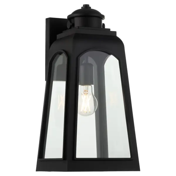 Francis 17" Outdoor Lantern in Matte Black - Image 2