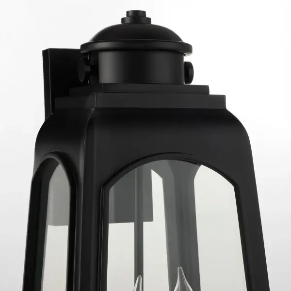 Francis 20" 3 Light Outdoor Lantern in Matte Black - Image 4